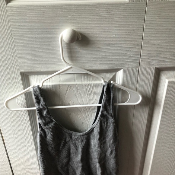 Gray Ribbed Tank Top - Picture 2 of 2